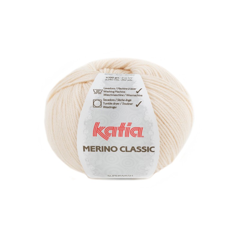 LANA MERINO CLASSIC 52% Merino Superwash - 48% Acrílico 100g
