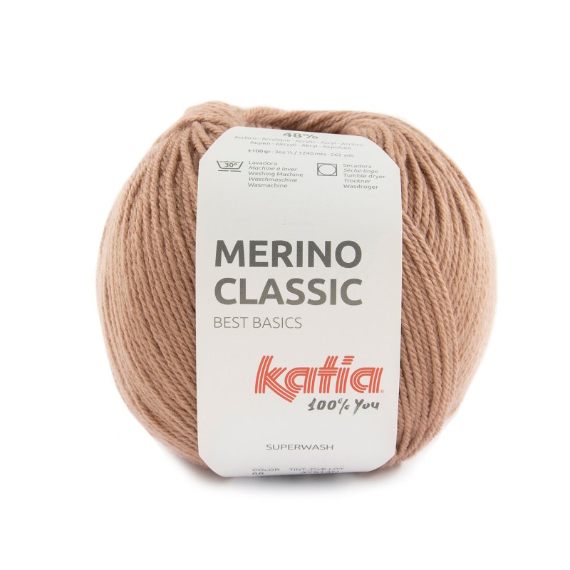 LANA MERINO CLASSIC 52% Merino Superwash - 48% Acrílico 100g