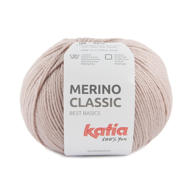 LANA MERINO CLASSIC 52% Merino Superwash - 48% Acrílico 100g
