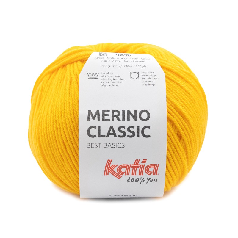 LANA MERINO CLASSIC 52% Merino Superwash - 48% Acrílico 100g