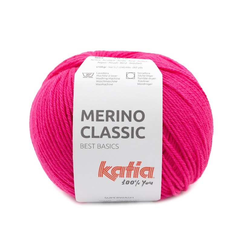 LANA MERINO CLASSIC 52% Merino Superwash - 48% Acrílico 100g