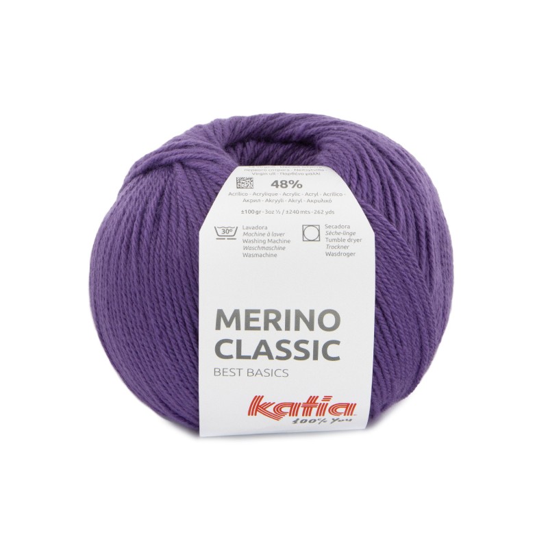 LANA MERINO CLASSIC 52% Merino Superwash - 48% Acrílico 100g