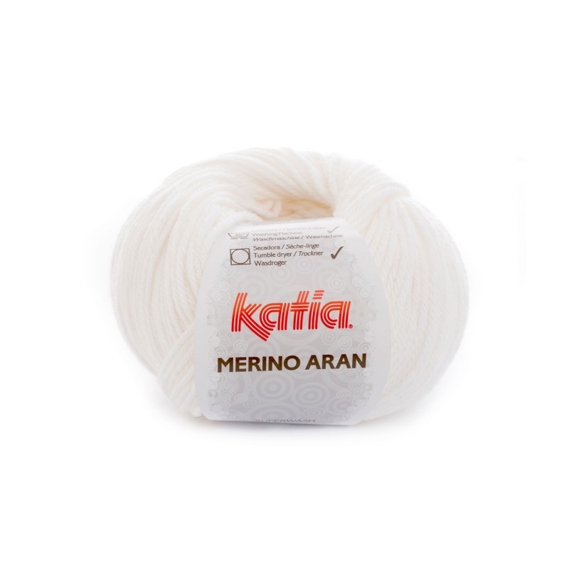 LANA MERINO ARAN 52% Merino Superwash - 48% Acrílico 100 g