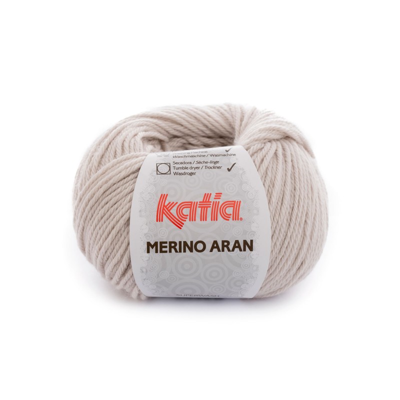 LANA MERINO ARAN 52% Merino Superwash - 48% Acrílico 100 g