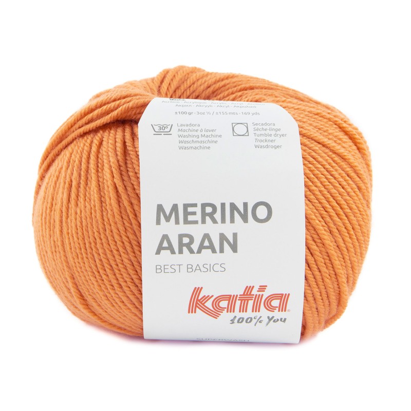 LANA MERINO ARAN 52% Merino Superwash - 48% Acrílico 100 g