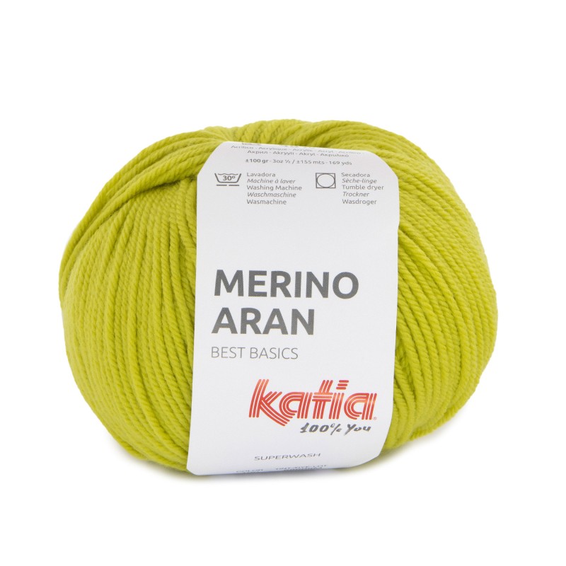 LANA MERINO ARAN 52% Merino Superwash - 48% Acrílico 100 g