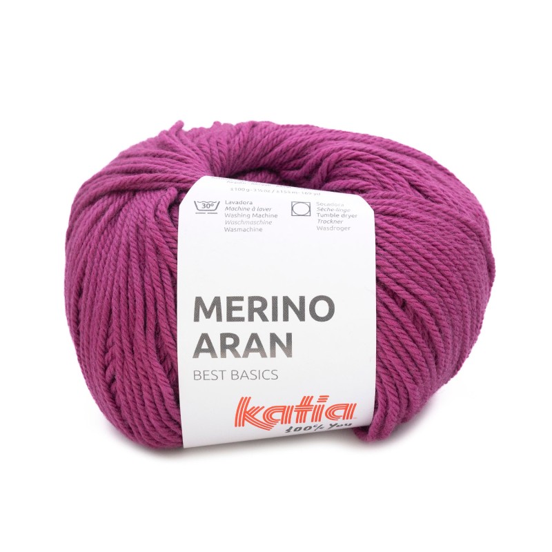 LANA MERINO ARAN 52% Merino Superwash - 48% Acrílico 100 g