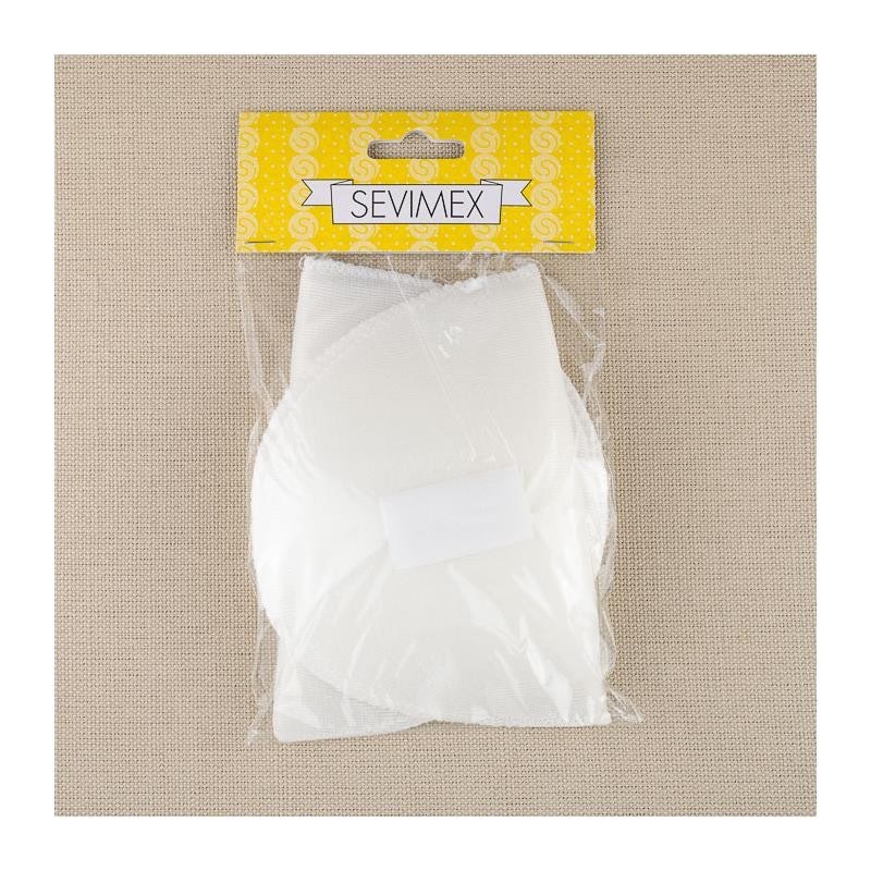 HOMBRERA FORRADA CON VELCRO 15X9.5 CM.