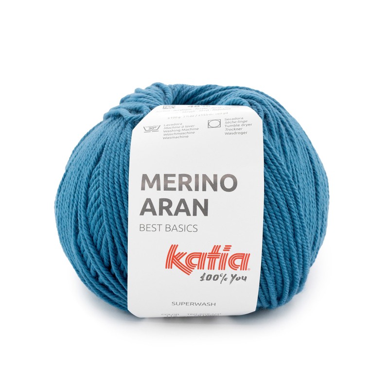 LANA MERINO ARAN 52% Merino Superwash - 48% Acrílico 100 g