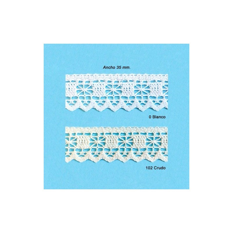 ENCAJE PERLE ANCHO 35 MM.