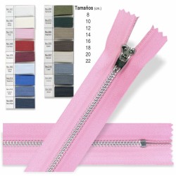 CREMALLERA ALUMINIO PLATA Nº 3